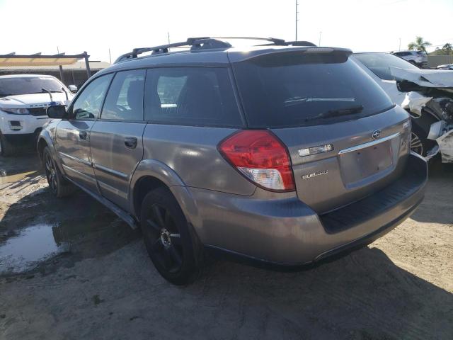 4S4BP61C887340706 - 2008 SUBARU OUTBACK 2.5I SILVER photo 2