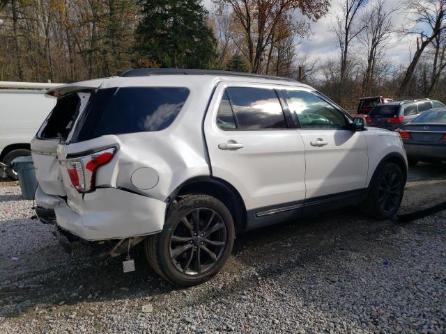 1FM5K8D85HGA56691 - 2017 FORD EXPLORER XLT WHITE photo 3