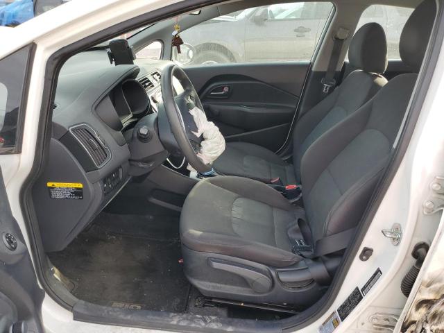 KNADM4A39G6633574 - 2016 KIA RIO LX WHITE photo 7