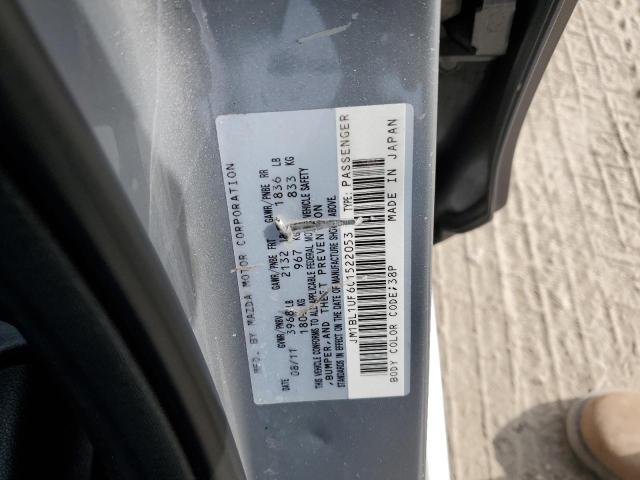 JM1BL1UF6C1522053 - 2012 MAZDA 3 I GRAY photo 12