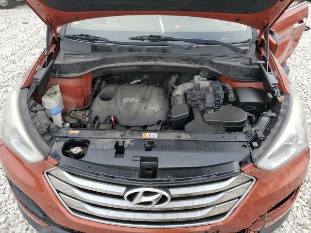 5XYZT3LB1FG272315 - 2015 HYUNDAI SANTA FE S ORANGE photo 11