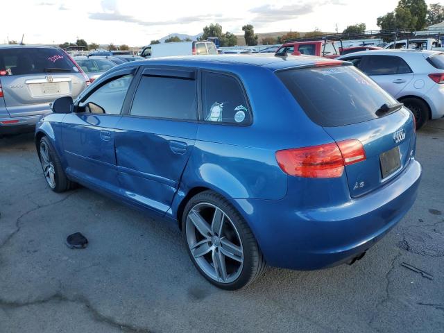 WAUHF78P59A079066 - 2009 AUDI A3 2.0T BLUE photo 2