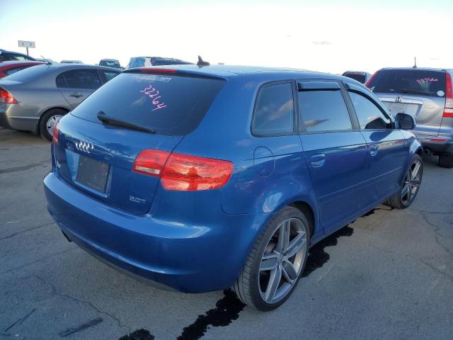 WAUHF78P59A079066 - 2009 AUDI A3 2.0T BLUE photo 3