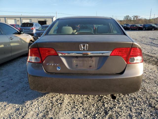 2HGFA16539H545085 - 2009 HONDA CIVIC LX GRAY photo 6