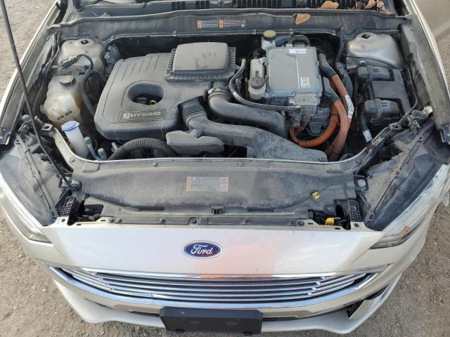 3FA6P0LU5HR257886 - 2017 FORD FUSION SE HYBRID GOLD photo 11