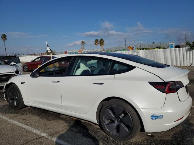 5YJ3E1EB7MF000521 - 2021 TESLA MODEL 3 WHITE photo 2