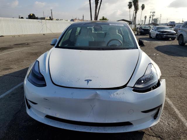 5YJ3E1EB7MF000521 - 2021 TESLA MODEL 3 WHITE photo 5