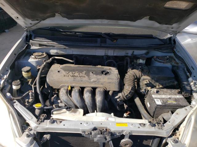 2T1KR32E27C653311 - 2007 TOYOTA COROLLA MA XR SILVER photo 11