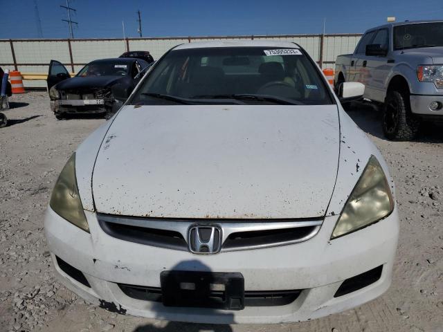 3HGCM56426G707177 - 2006 HONDA ACCORD LX WHITE photo 5