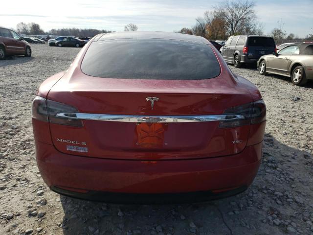 5YJSA1E24GF139291 - 2016 TESLA MODEL S RED photo 6