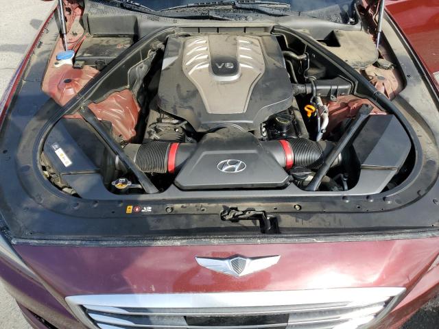 KMHGN4JFXFU085968 - 2015 HYUNDAI GENESIS 5.0L BURGUNDY photo 11