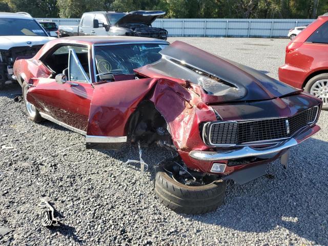 124377N180545 - 1967 CHEVROLET CAMARO RS BURGUNDY photo 4