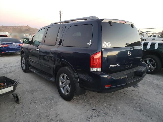 5N1AA08D78N615759 - 2008 NISSAN ARMADA SE BLUE photo 2