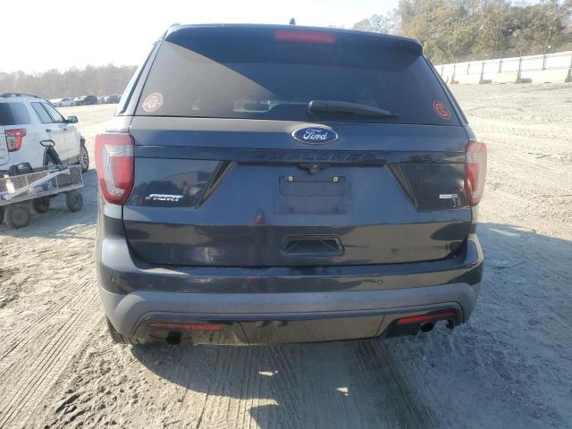 1FM5K8GT1HGB75192 - 2017 FORD EXPLORER SPORT BLACK photo 6