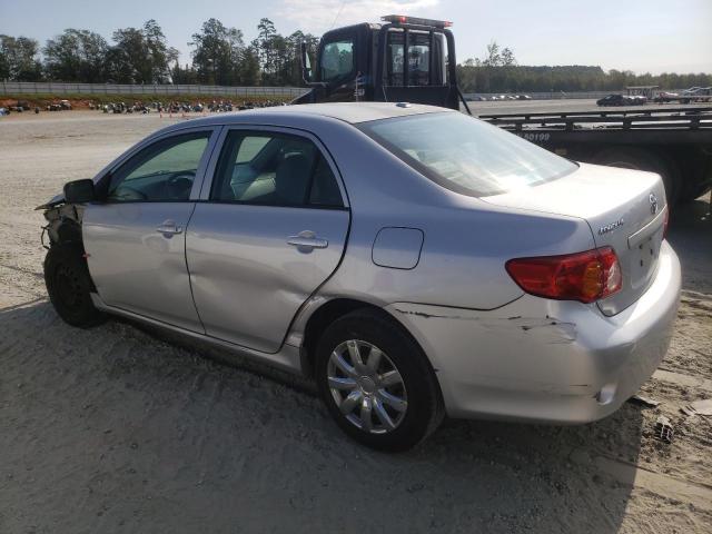 1NXBU40EX9Z035338 - 2009 TOYOTA COROLLA BASE SILVER photo 2