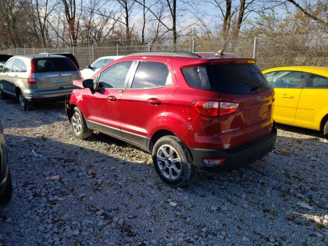 MAJ3P1TE7JC218027 - 2018 FORD ECOSPORT SE RED photo 2