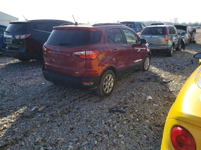 MAJ3P1TE7JC218027 - 2018 FORD ECOSPORT SE RED photo 3