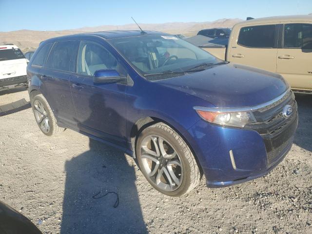 2FMDK3AK4DBB31171 - 2013 FORD EDGE SPORT BLUE photo 4