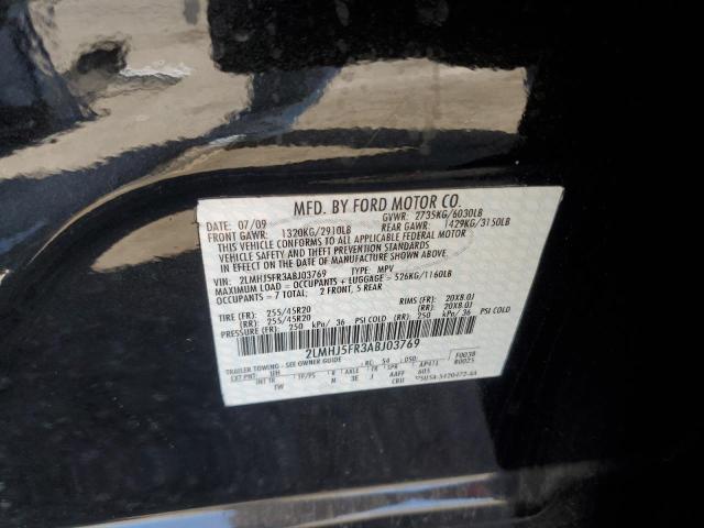 2LMHJ5FR3ABJ03769 - 2010 LINCOLN MKT BLACK photo 13