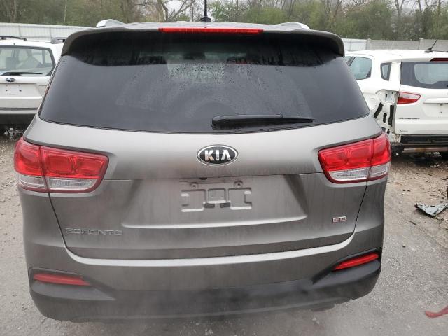 5XYPG4A35GG104238 - 2016 KIA SORENTO LX GRAY photo 6