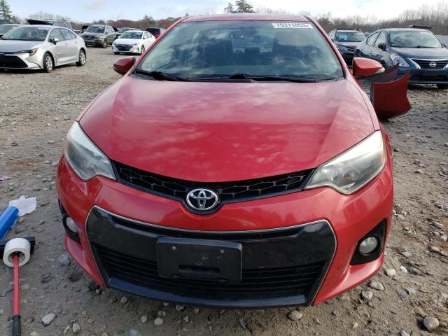 2T1BURHE4EC222068 - 2014 TOYOTA COROLLA L RED photo 5