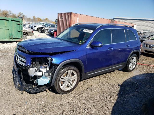 W1N4M4HB1MW098888 - 2021 MERCEDES-BENZ GLB 250 4MATIC BLUE photo 1