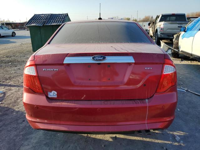 3FAHP0JA2CR370799 - 2012 FORD FUSION SEL RED photo 6