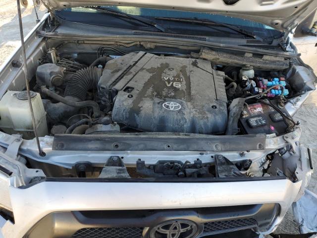 5TFJU4GNXDX035224 - 2013 TOYOTA TACOMA DOUBLE CAB PRERUNNER SILVER photo 11