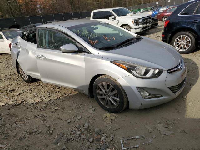 5NPDH4AE0GH715529 - 2016 HYUNDAI ELANTRA SE SILVER photo 4