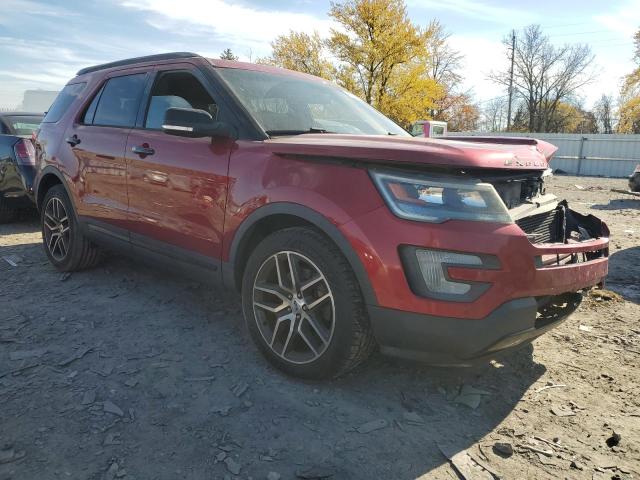 1FM5K8GT2HGB59938 - 2017 FORD EXPLORER SPORT RED photo 4