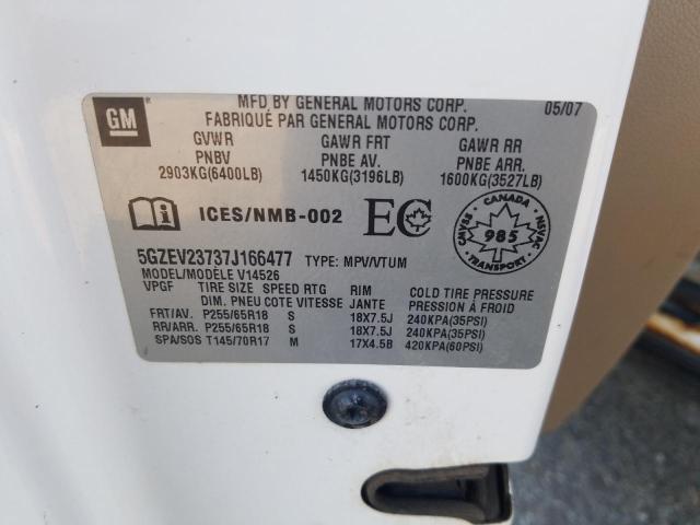 5GZEV23737J166477 - 2007 SATURN OUTLOOK XR WHITE photo 13