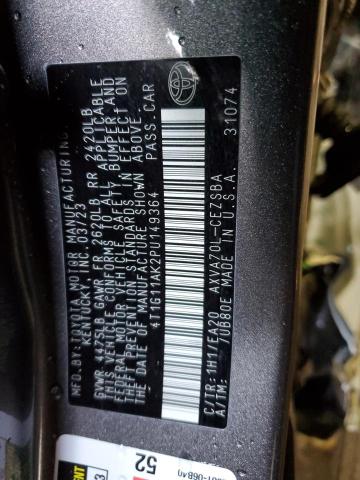 4T1G11AK2PU149364 - 2023 TOYOTA CAMRY SE NIGHT SHADE GRAY photo 13