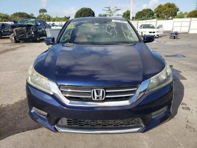 1HGCR2F86FA125326 - 2015 HONDA ACCORD EXL BLUE photo 5