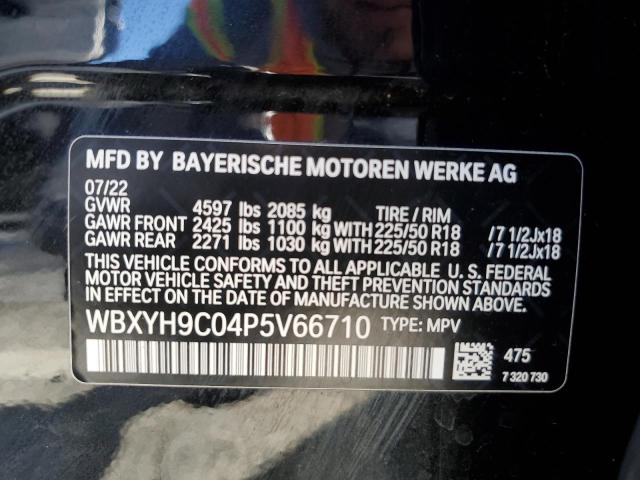 WBXYH9C04P5V66710 - 2023 BMW X2 SDRIVE28I BLACK photo 13