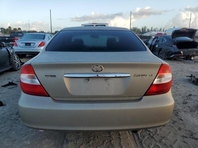 4T1BE32K52U074483 - 2002 TOYOTA CAMRY LE BEIGE photo 6