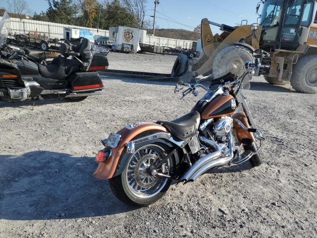 1HD1BX5458Y036412 - 2008 HARLEY-DAVIDSON FLSTF 105TH ANNIVERSARY EDITION ORANGE photo 4