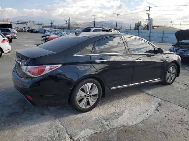 KMHEC4A47FA136310 - 2015 HYUNDAI SONATA HYBRID BLACK photo 3