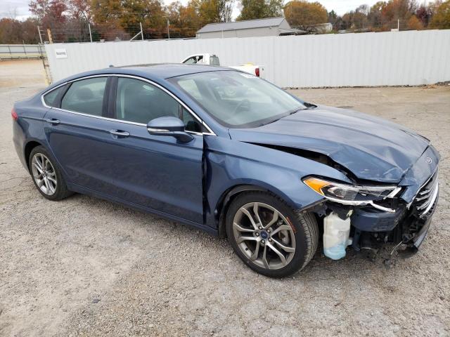 3FA6P0CD8KR253838 - 2019 FORD FUSION SEL BLUE photo 4