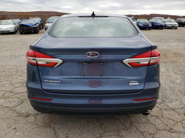 3FA6P0CD8KR253838 - 2019 FORD FUSION SEL BLUE photo 6