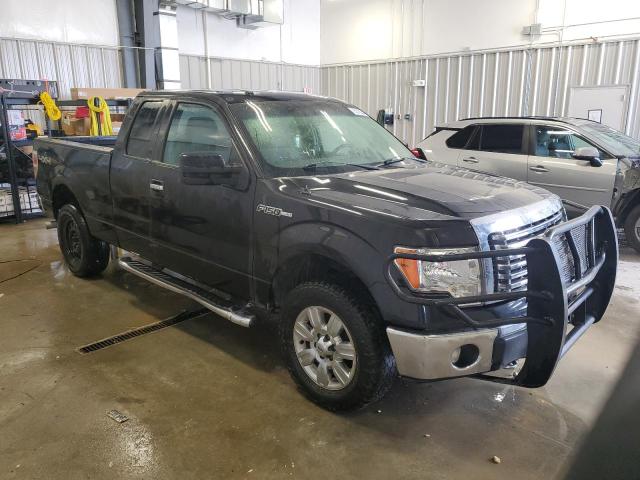 1FTFX1EF1BFA73385 - 2011 FORD F150 SUPER CAB BLACK photo 4