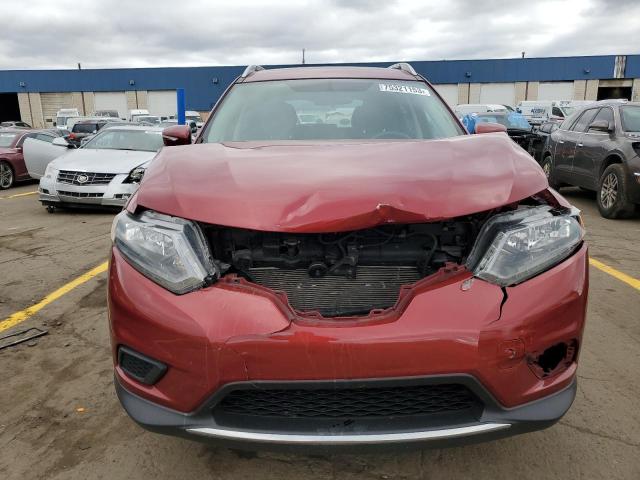 KNMAT2MV7FP516613 - 2015 NISSAN ROGUE S RED photo 5