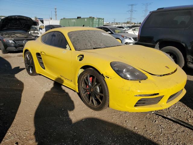 WP0AB2A88PK268128 - 2023 PORSCHE CAYMAN S YELLOW photo 4