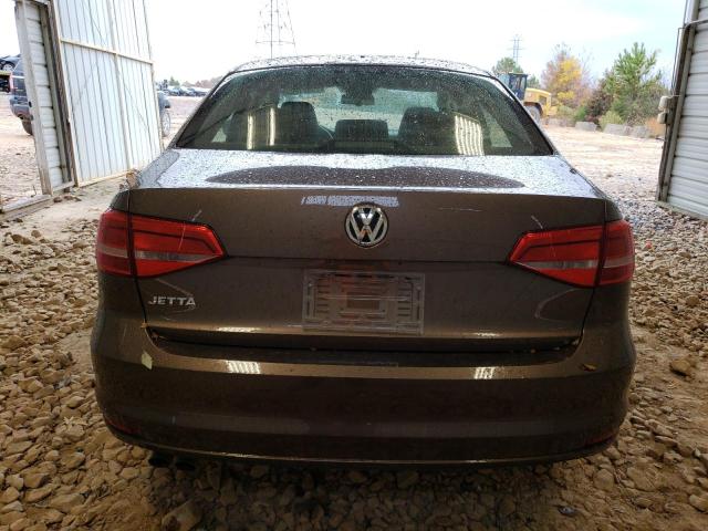 3VW2K7AJ9FM412715 - 2015 VOLKSWAGEN JETTA BASE BROWN photo 6