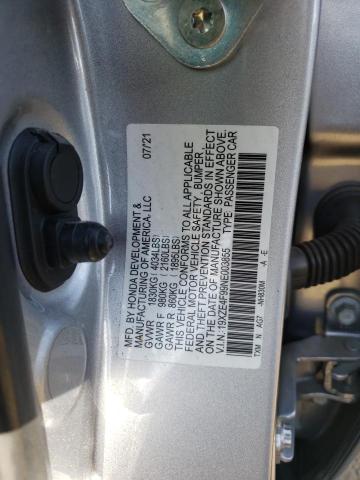 19XZE4F99NE003855 - 2022 HONDA INSIGHT TOURING GRAY photo 12