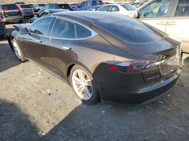 5YJSA1CG3DFP13342 - 2013 TESLA MODEL S ყავისფერი ფოტო 2