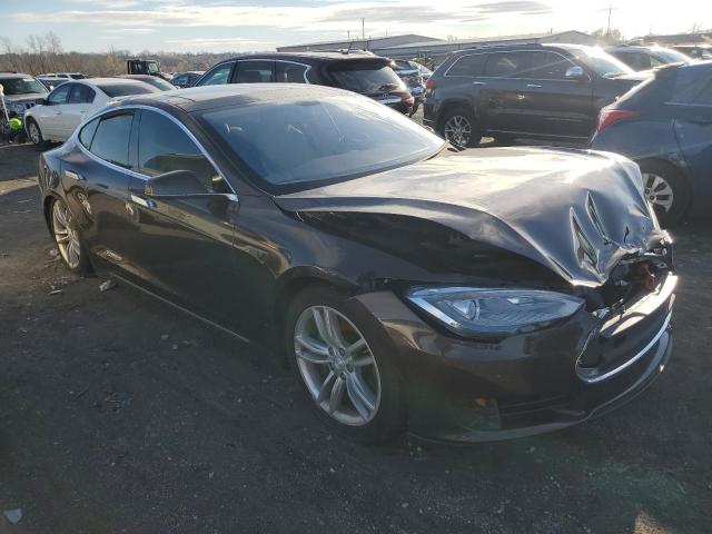 5YJSA1CG3DFP13342 - 2013 TESLA MODEL S BROWN photo 4