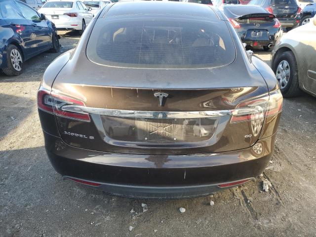 5YJSA1CG3DFP13342 - 2013 TESLA MODEL S BROWN photo 6