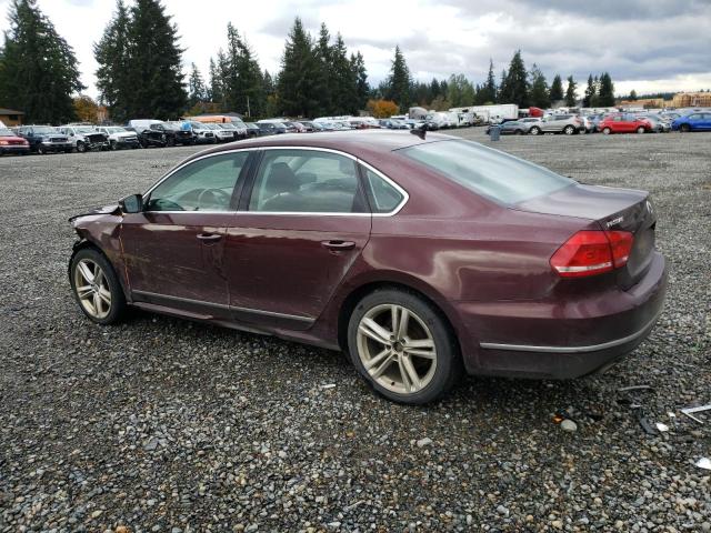 1VWBN7A3XDC078945 - 2013 VOLKSWAGEN PASSAT SE MAROON photo 2