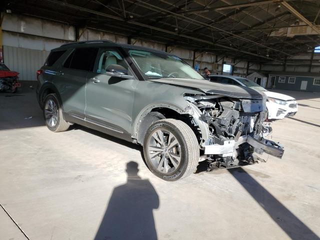 1FM5K8HC7LGC07408 - 2020 FORD EXPLORER PLATINUM GREEN photo 4