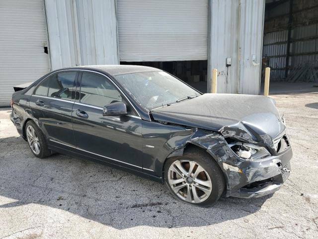 WDDGF4HB6CA601296 - 2012 MERCEDES-BENZ C 250 BLACK photo 4